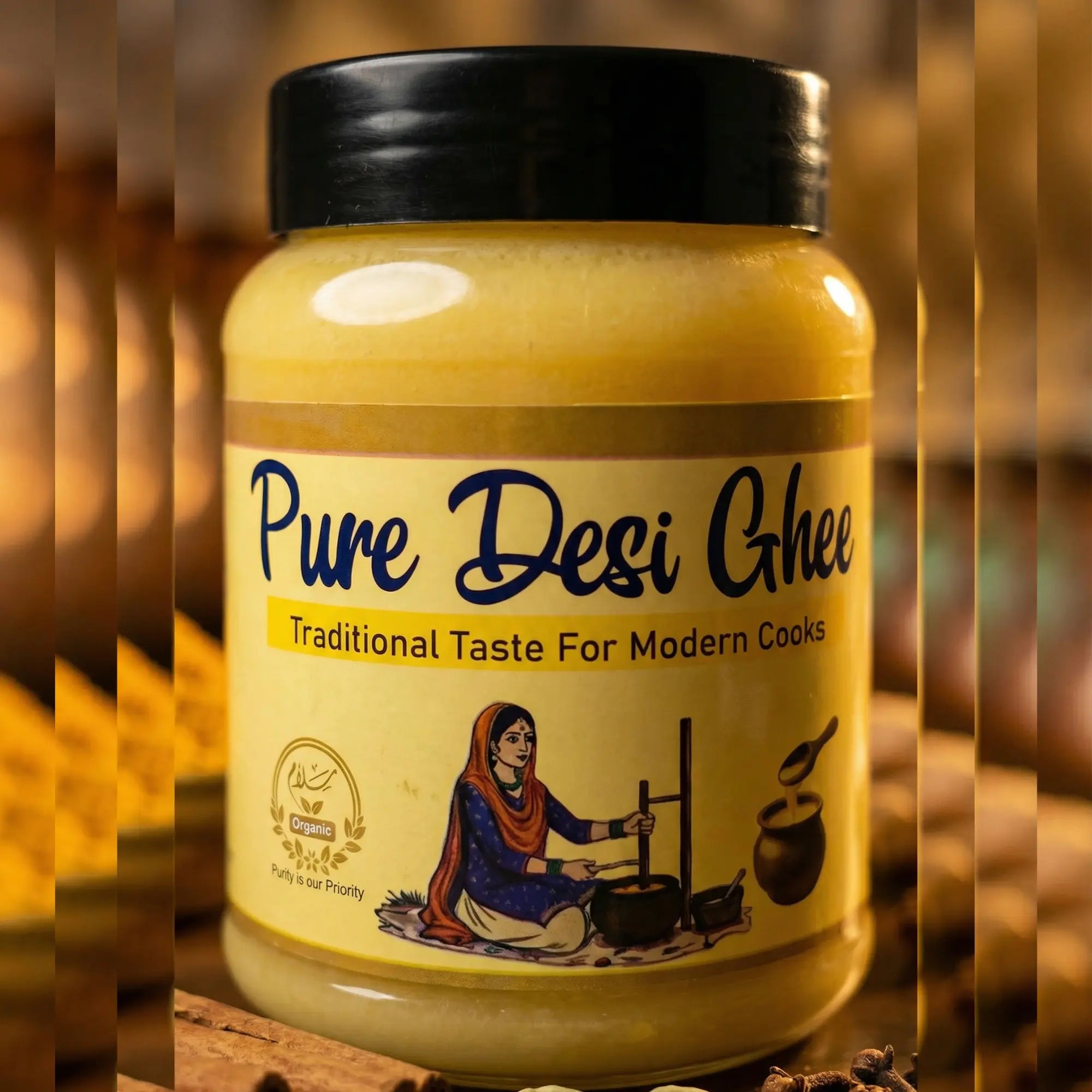Desi ghee made from cow milk traditional method